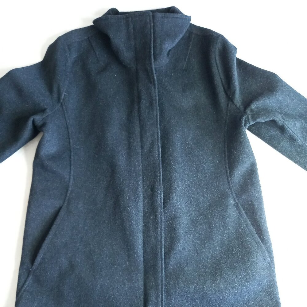 Pendleton Gray Wool Long Coat Jacket (L) - image 7